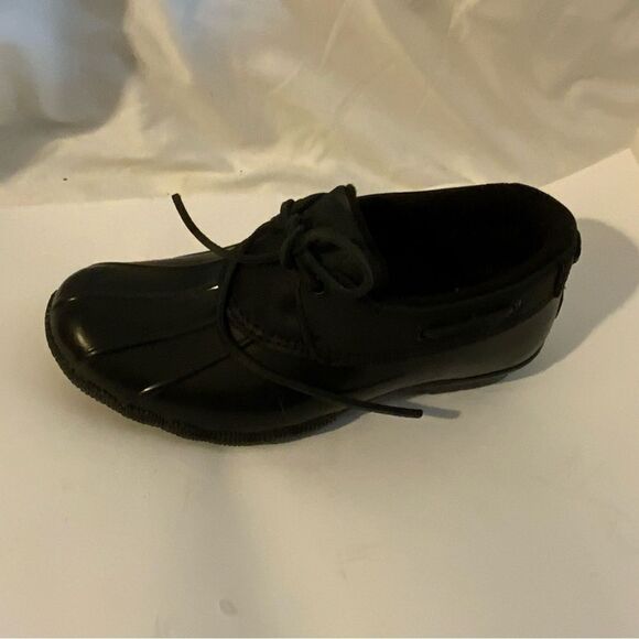 Sperry Women's Duck Boot Booties Saltwater 1-Eye Black STS85897 size 6 - Picture 2 of 11